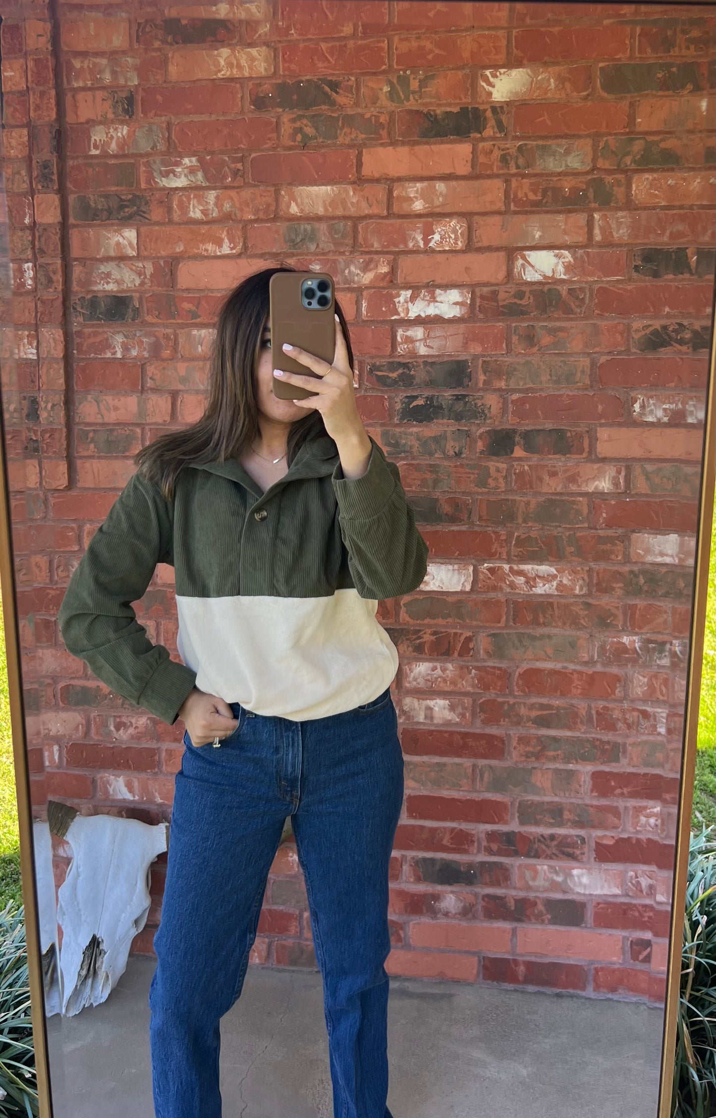 Cozy Mock Neck Long Sleeve Pullover Top