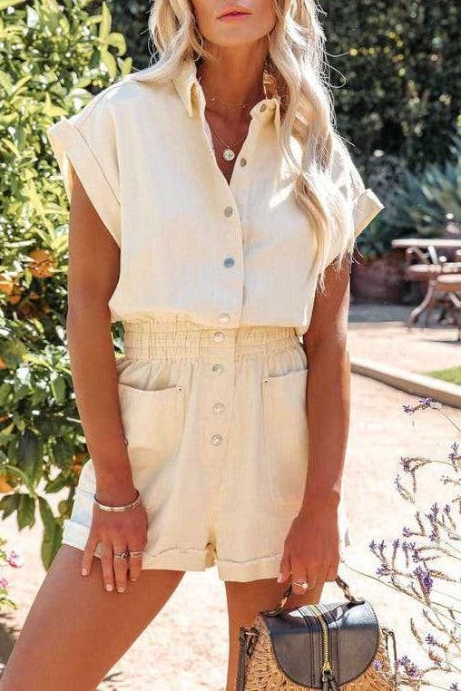 Beige Romper