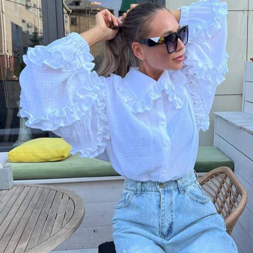 Balloon Sleeve Top